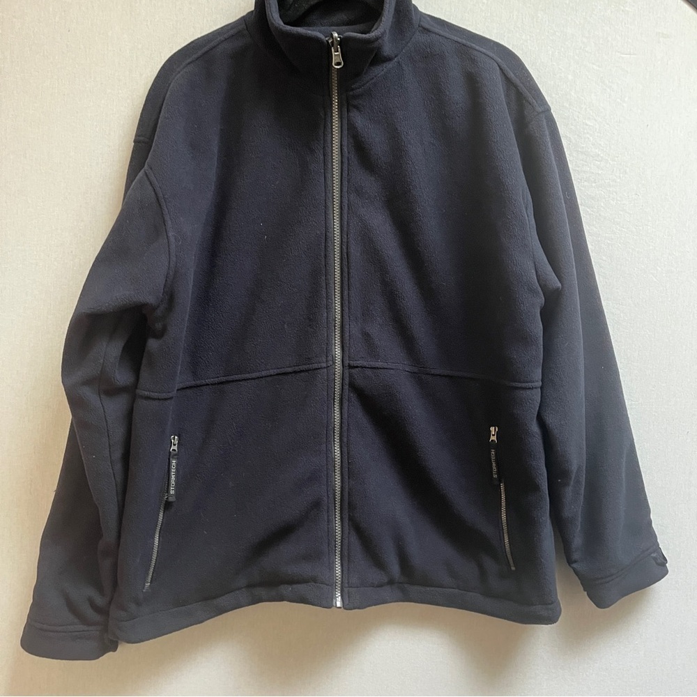Stormtech Black Fleece Full Zip Jacket Sz M